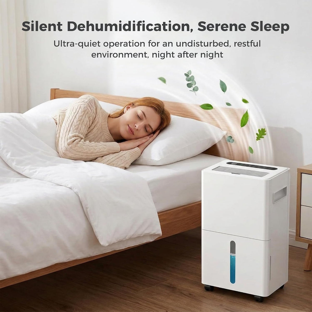 Seavon 1500 Sq.Ft Dehumidifiers, 21 Pint Dehumidifier for Basement with Drain Hose, Dehumidifier for Bathroom, Bedroom, Large Room, 3 Modes, Auto Defrost, Intelligent Humidity Control