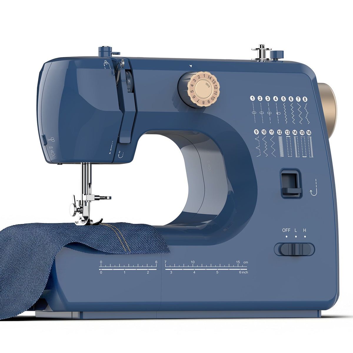 Seavon FHSM-70 Portable Sewing Machine for Denim Hems & Home Mending
