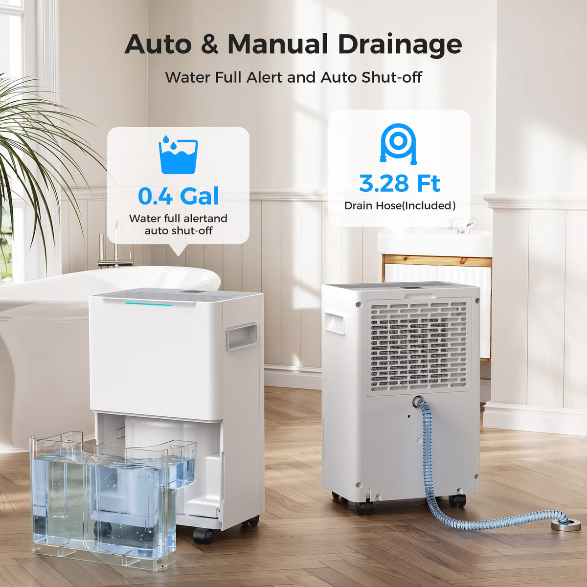 Seavon DA601 21 Pints Dehumidifier for Basement up to 1,500 Sq.Ft