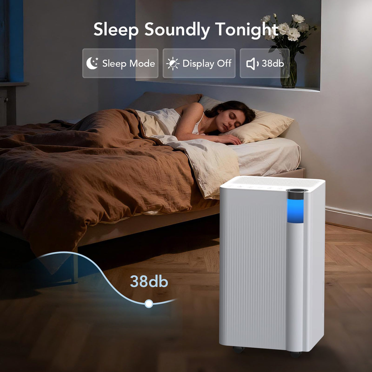 Seavon CT01 Max 34 Pints Dehumidifiers for Home Large Room, Bedroom Up To 2,500 Sq.Ft