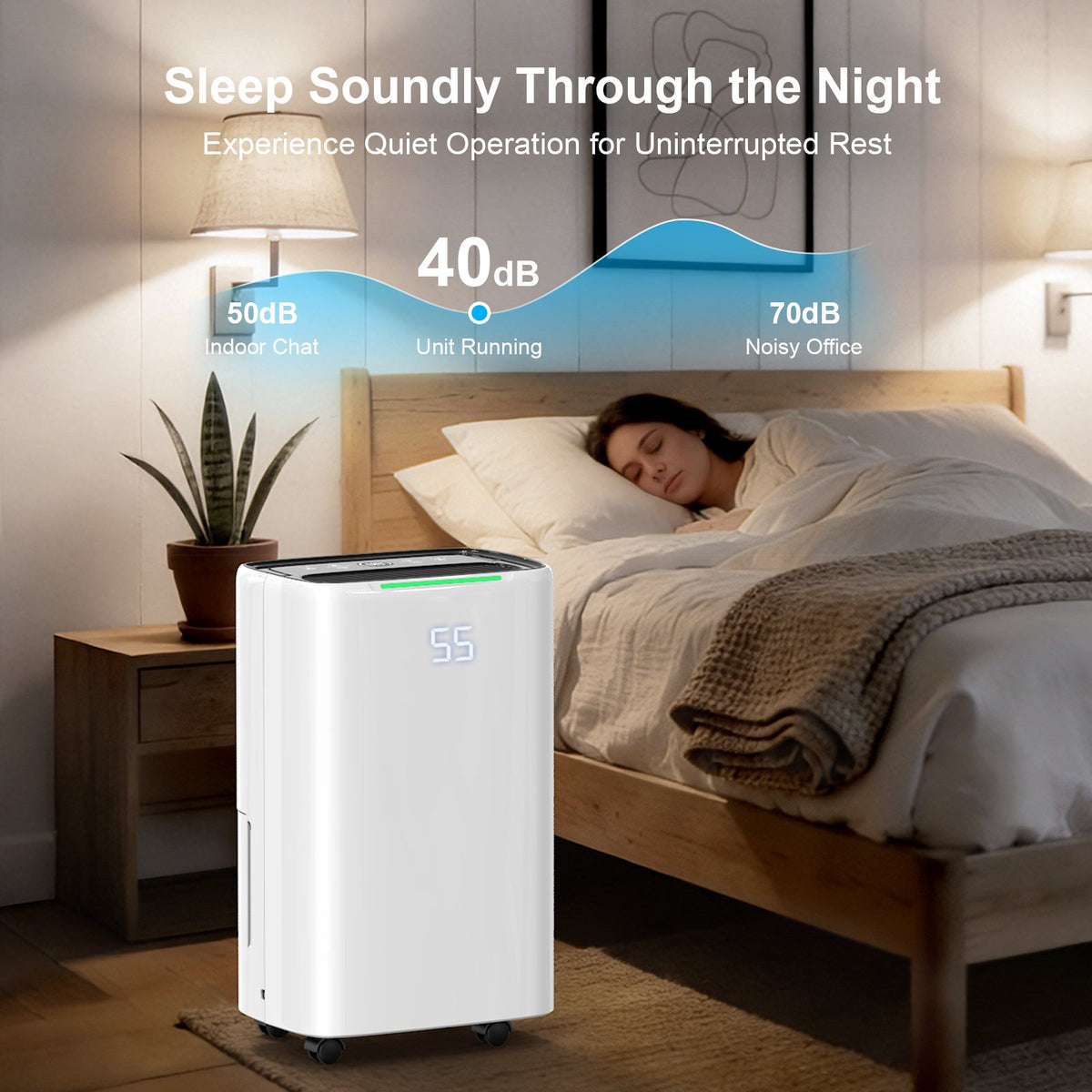 Seavon LT260 52 Pint Dehumidifier for Basement and Home, Up to 5,000 Sq. Ft.