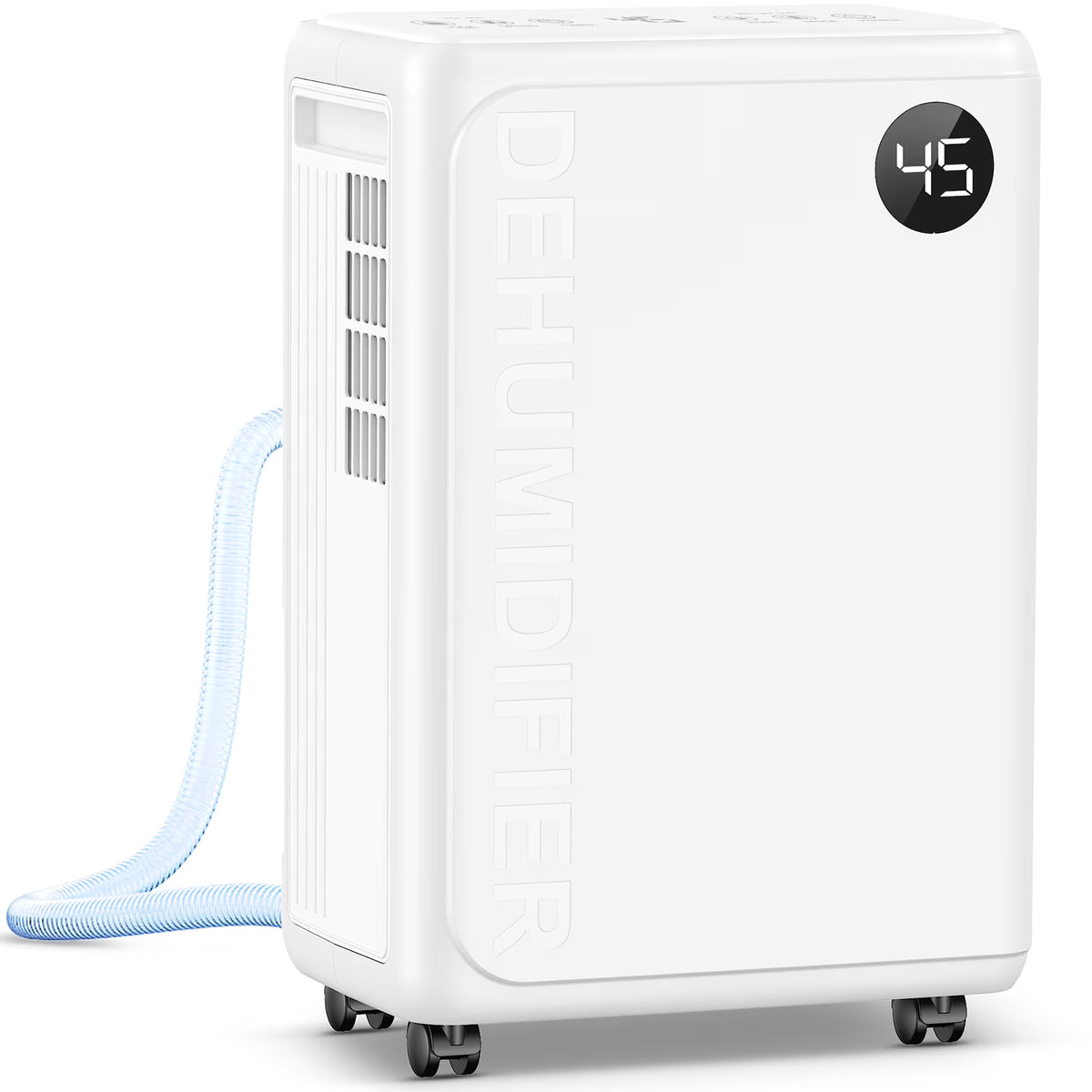 Seavon 32-Pint Dehumidifier for Home Up to 2,500 Sq. Ft., Basement Dehumidifier with 0.53-Gal Tank, 3.3-Ft Drain Hose, 39-42 dB, 3 Modes, 24H Timer and Auto Defrost