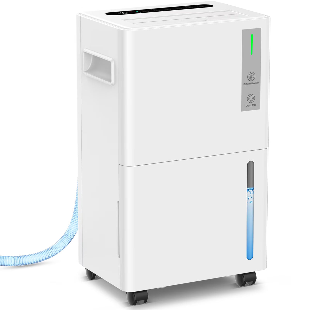 Seavon 21-Pint Dehumidifier for Basement Up to 1,500 Sq. Ft., 39 dB Quiet Dehumidifier for Home with Drain Hose, 3 Modes, Smart Humidity Control, 24H Timer and Auto Defrost