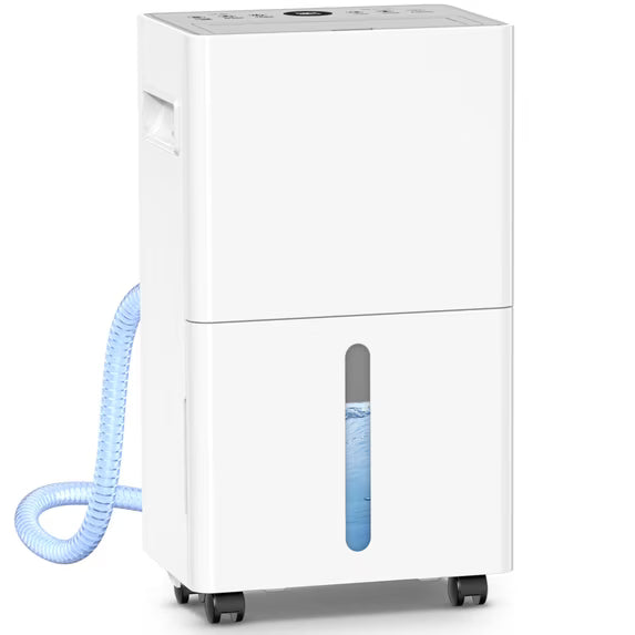 Seavon 21-Pint Dehumidifier for Home and Basement, Covers Up to 1,500 Sq. Ft., 36-40 dB Quiet Operation, 3 Modes, Drain Hose, 24-Hour Timer and Auto Defrost