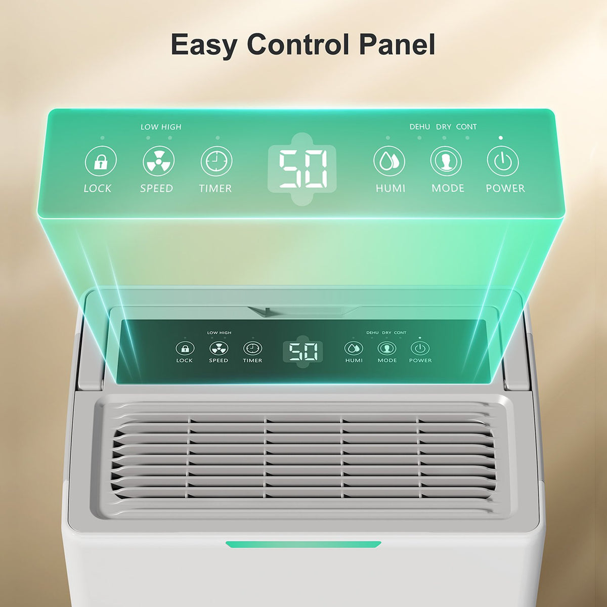 Seavon WP05 Max 45-Pints 4000 Sq.Ft Dehumidifier for Basement with Drain Hose